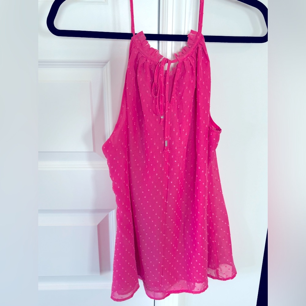 Beautiful NY & Co.  pink dressy tank top.